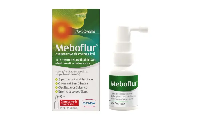 Meboflur cseresznye és menta ízű 16,2 mg/ml szájnyálkahártyán alkalmazott oldatos spray