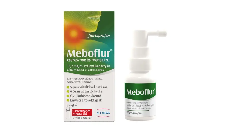 Meboflur cseresznye és menta ízű 16,2 mg/ml